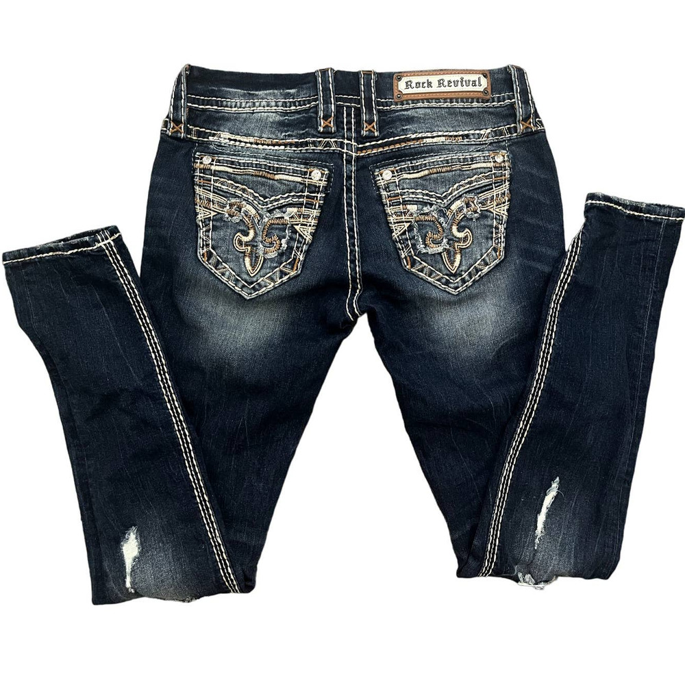 Rock Revival Boris Skinny Distressed Jean 27